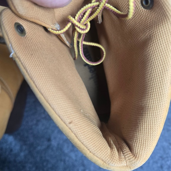 Timberland‎ Wedge Lace Up Boots Tan Suede Womens Size 9M - Picture 9 of 11